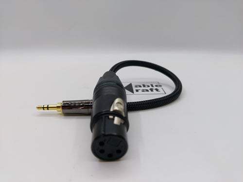 4pin Female XLR to Amphenol 3.5mm - Black