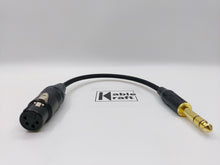 Load image into Gallery viewer, 4pin Female XLR to Amphenol 6.35mm - Black
