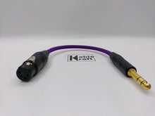 Load image into Gallery viewer, 4pin Female XLR to Neutrik 6.35mm - Purple
