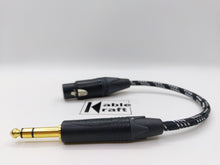 Load image into Gallery viewer, 4pin Female XLR to Neutrik 6.35mm - Silver Black
