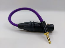 Load image into Gallery viewer, 4pin Female XLR to REAN 3.5mm - Purple
