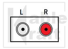 Load image into Gallery viewer, RCA Unbalanced Interconnect Symbol
